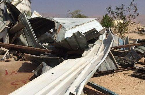 الاحتلال يهدم مساكن للمواطنين وبركسات للاغنام في منطقة النويعمة والمعرجات باريحا