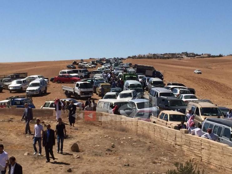 تشييع الشهيد العمرو في جنوب الأردن