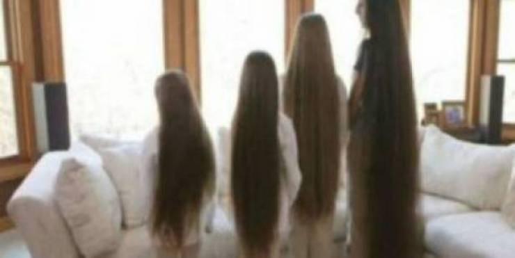 أم و بناتها يكشفون سر الوصفة التي جعلت شعرهم ينمو اكثر من متر و نصف!