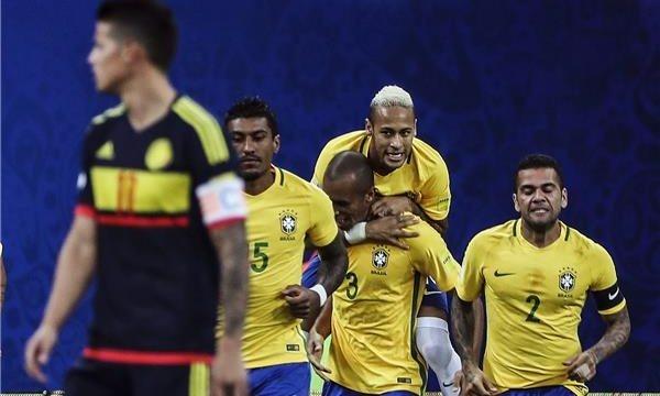 نيمار يقود البرازيل لتجاوز كولومبيا بتصفيات المونديال