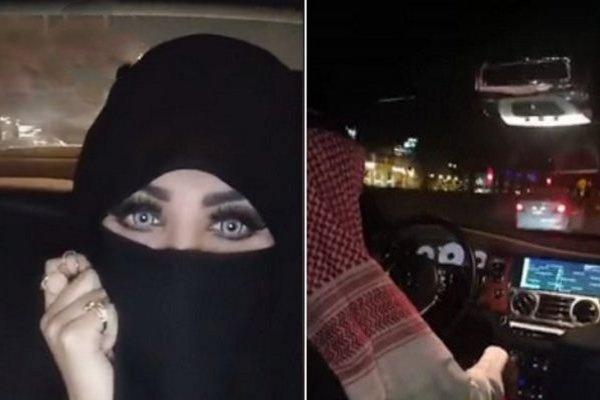 فيديو-حليمة بولند بالنقاب في سيارة فاخرة بعد وصولها للمملكة