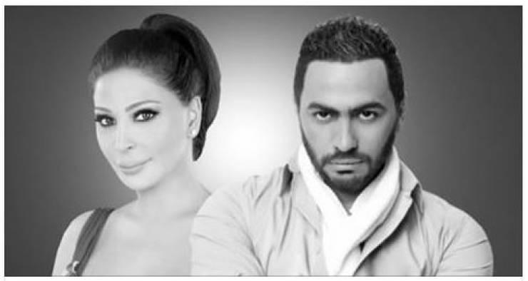 فيديو| اسم أغنية يثير معركة بين جمهور إليسا وتامر حسني!