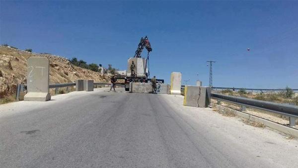 إعادة فتح مداخل بلدات وقرى جنوبي نابلس