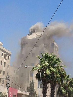 اخلاء  مستوطنين  جراء حريق في بيت شيمش غرب القدس