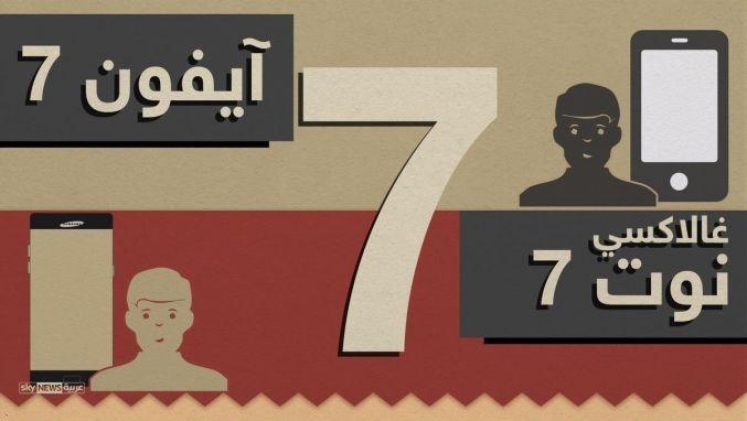 لعنة الرقم (7) على آيفون وغالاكسي