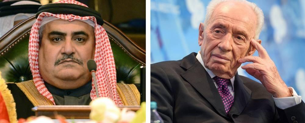 وزير الخارجية البحريني ينعى بيريز