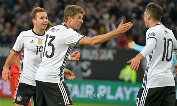 بالصور- مولر يقود ألمانيا لاكتساح التشيك بتصفيات المونديال