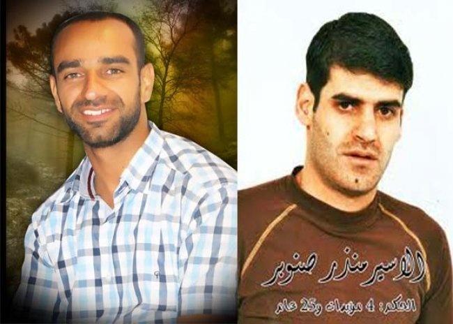 الأسيران العيساوي وصنوبر يعلقان إضرابهما المفتوح عن الطعام