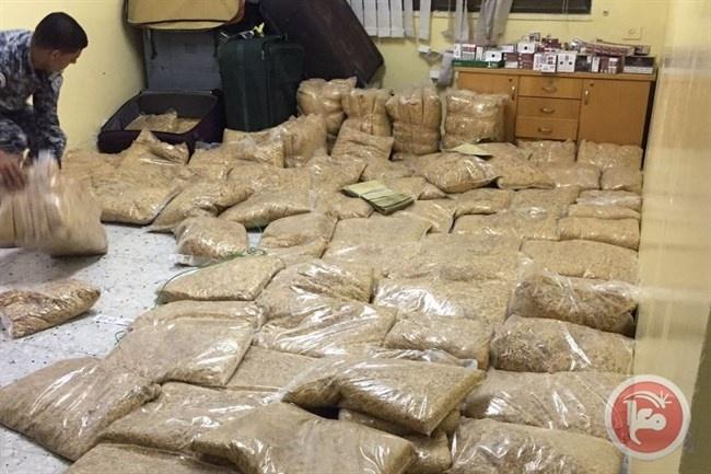 ضبط نصف طن من التمباك والسجائر المهربة من الاردن
