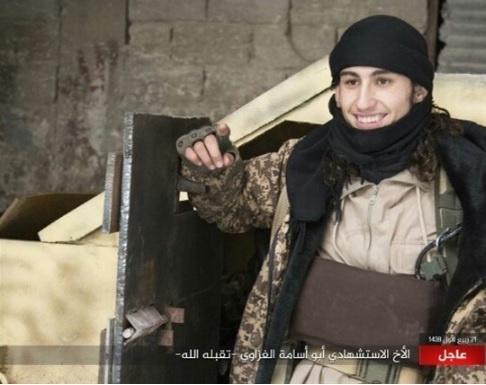 داعش ينشر صور غزي نفذ عملية انتحارية في سوريا