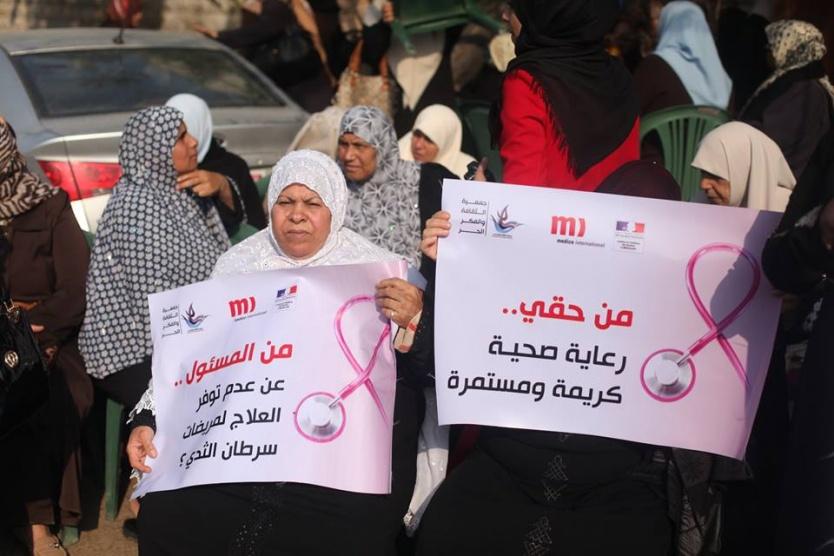مريضات السرطان بغزة يبدأن اضرابا عن الطعام لمنعهن من السفر