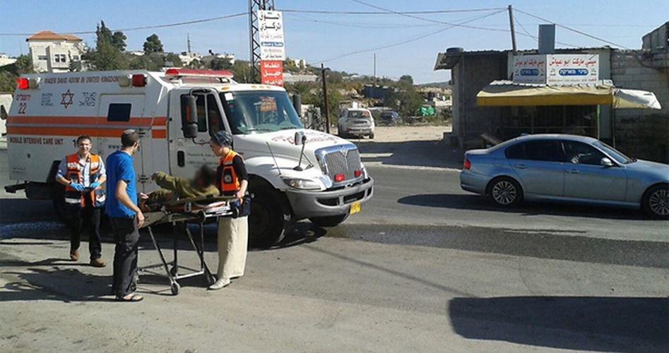 اصابة حارس أمن اسرائيلي بدعوى عملية دهس غرب رام الله
