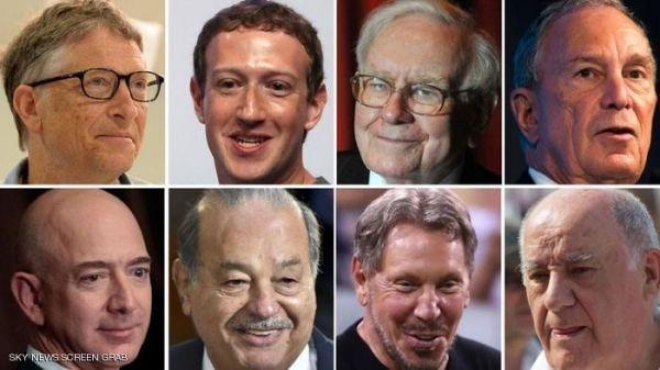 8 أشخاص ثرواتهم تعادل ما يملكه نصف سكان الأرض