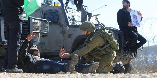 اصابات بالاختناق خلال قمع الاحتلال المسيرات السلمية الاسبوعية