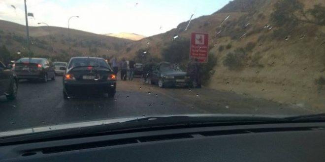 اصابة مواطن بجروح خطيرة في حادث سير مع سيارة مستوطن بنابلس