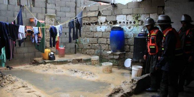 5 إصابات نتيجة المنخفض الجوي برفح