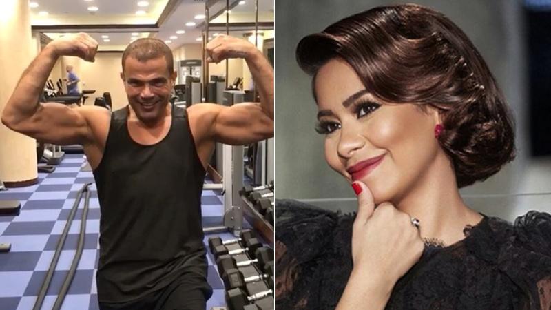 بالفيديو : عمرو دياب يرد على شيرين من داخل صالة الجيم