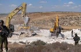 قوات الاحتلال تهدم بئر مياه شرق يطا بالخليل