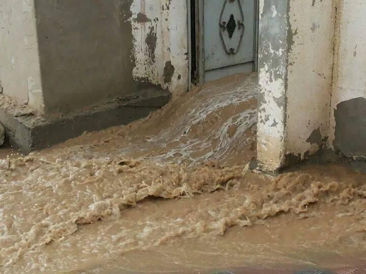 غزة- غرق 10 منازل وتعطّل الدراسة