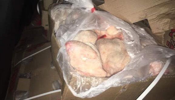 ضبط 780 كغم دجاج مجمد غير صالح للاستخدام