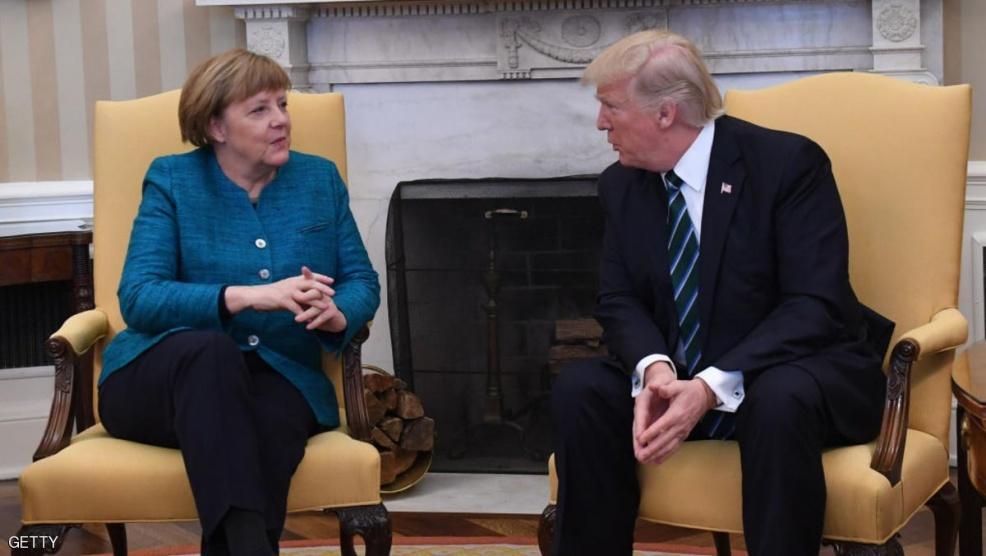 لحظة حبست أنفاس الصحفيين في لقاء ترامب ميركل