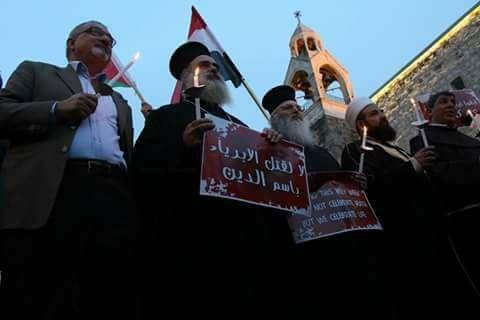 بيت لحم: وقفة تضامنية مع ضحايا الاعتداءات الإرهابية في مصر