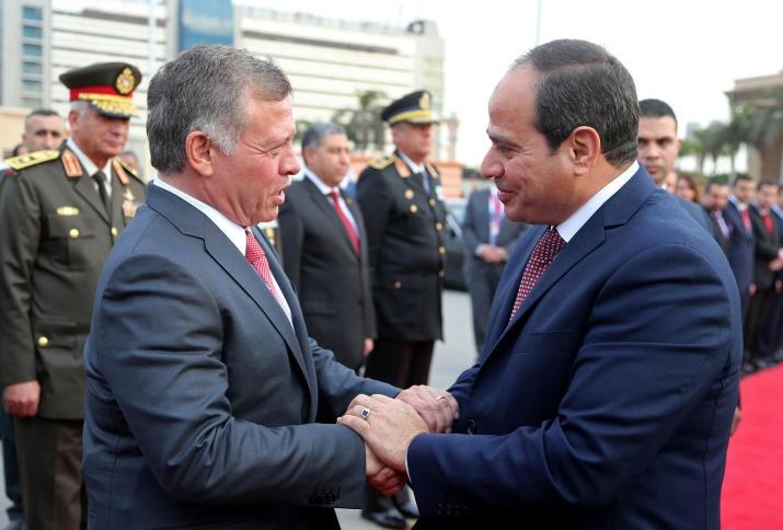 خلال لقائهما في واشنطن- العاهل الأردني والرئيس المصري يؤكدان على حل الدولتين والمبادرة العربية