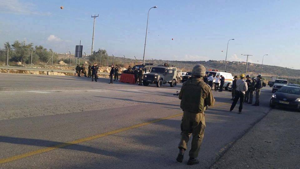 اطلاق نار وعبوة ناسفة على قوات الاحتلال في قلقيلية