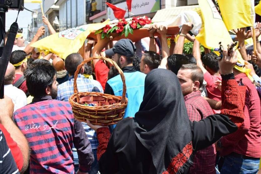 تشييع جثمان الشهيدة الطفلة فاطمة حجيجي