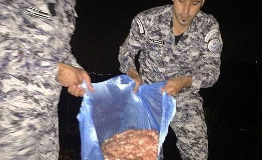 إتلاف كمية من لحم الحبش الغير صالحه للاستهلاك بطولكرم