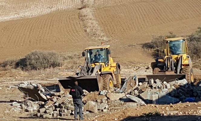 هدم منزل في قرية اللقية بالنقب