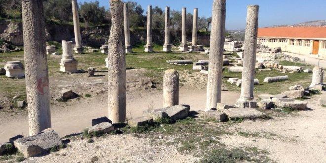 الاحتلال يجري عمليات مسح بالمنطقة الأثرية في سبسطية