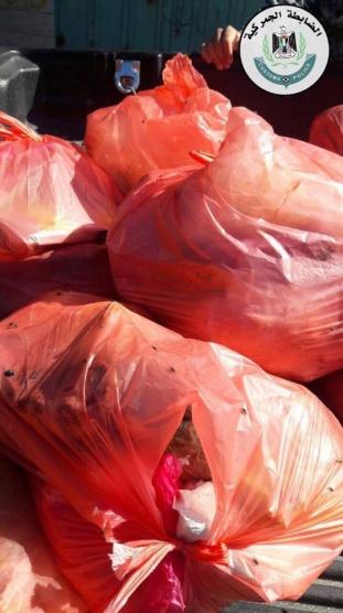 بالصور- ايقاف ملحمة عن العمل واتلاف 200 كغم لحوم غير صالحة للاستهلاك في الخليل