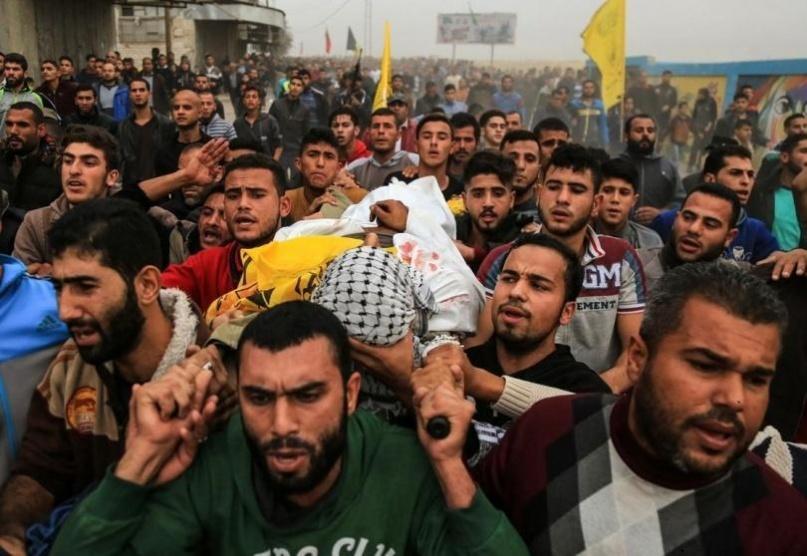 بيت حانون تشيع الكفارنة والشجاعية تودع شهيدها محيسن