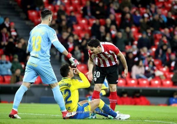  بيلباو يتعادل مع لاس بالماس في مباراة عنيفة