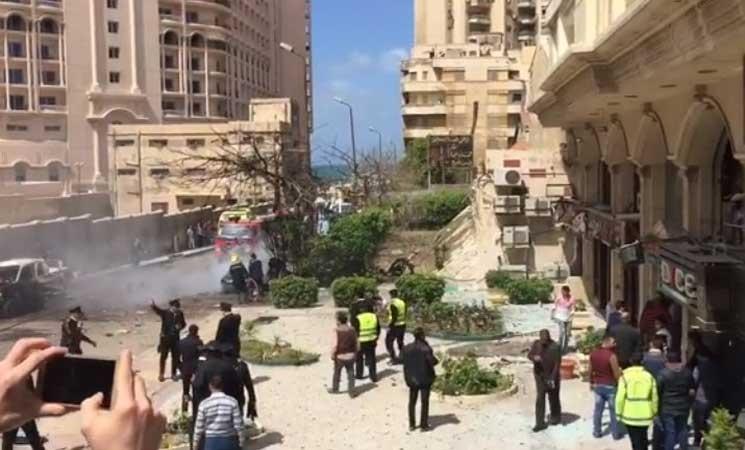 قتيلان بانفجار استهدف مدير أمن الإسكندرية
