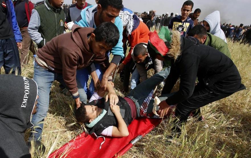 مركز حقوقي: الاحتلال يواصل استخدام القوة المفرطة لقمع مسيرات العودة