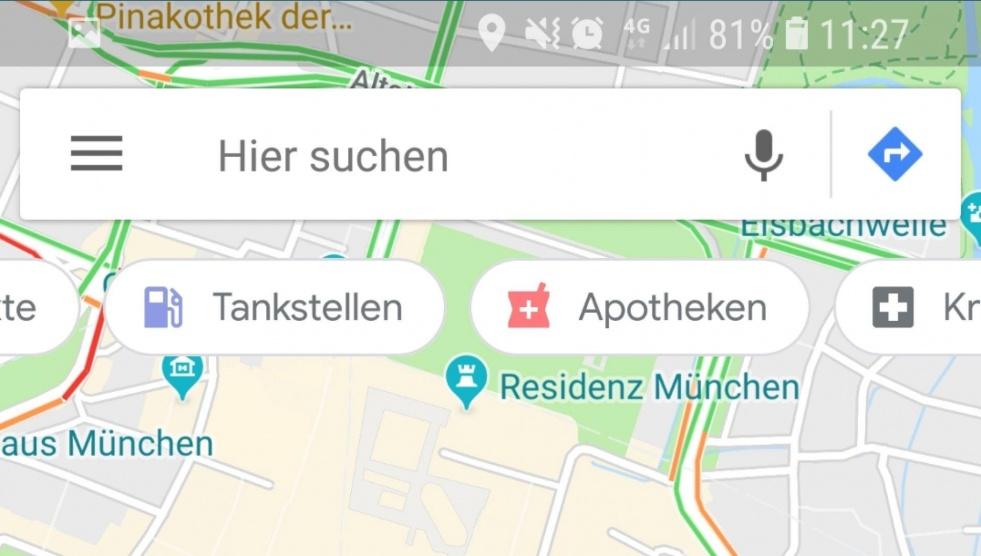 شريط عائم بقوقل للبحث عن الفئات في خرائطها