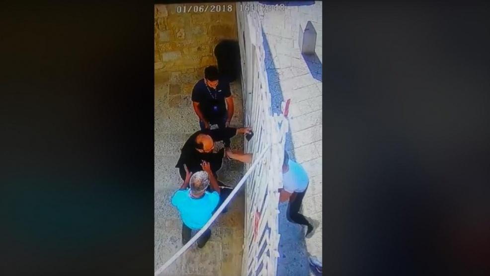 الامن في بيت لحم يقبض على شخصين مشتبه باعتدائهما عل  رجل دين  امس 