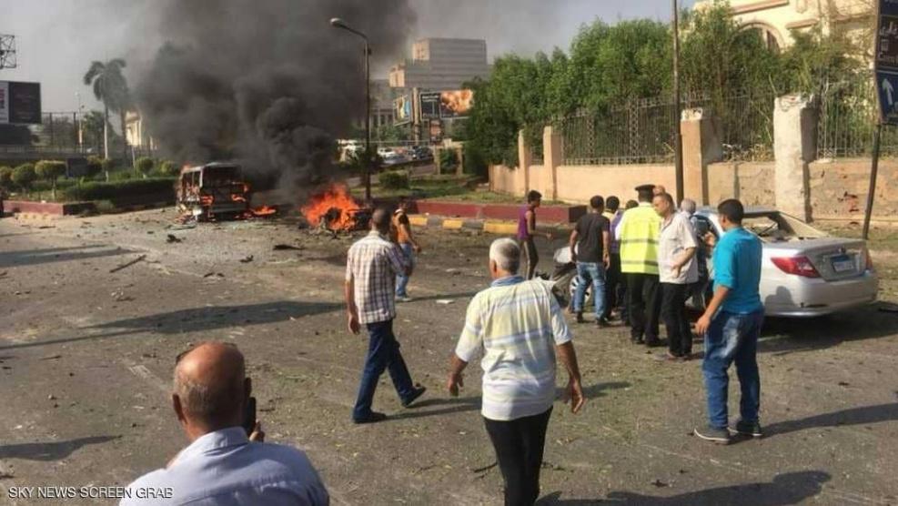 إصابة5اشخاص في انفجار مركبة بالجيزة في مصر