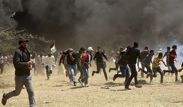 شهيدان و270 اصابة على حدود غزة