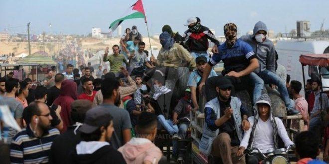 الغزيون يستعدون للمشاركة في “جمعة عائدون رغم أنف ترامب”