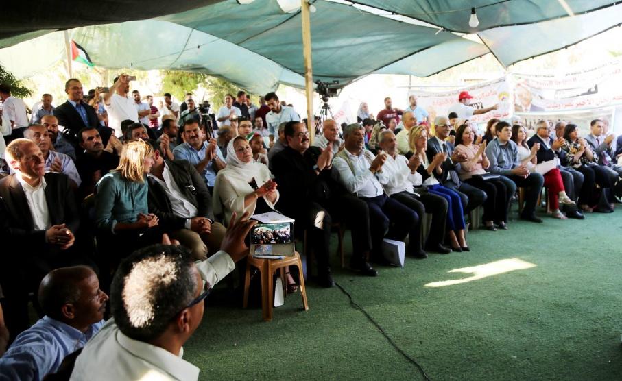 مؤسسات جنين تنظم فعالية بالخان الأحمر