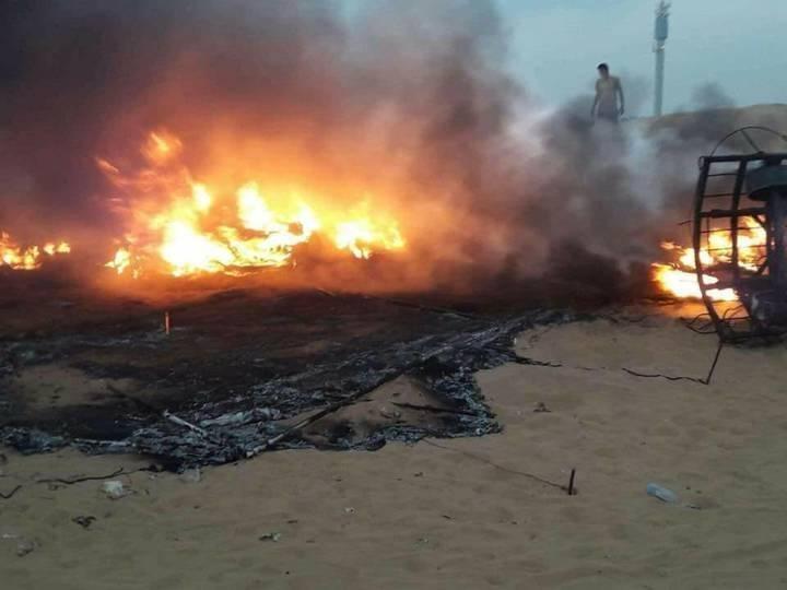 احتراق مزرعة في سبسطية بفعل الاحتلال