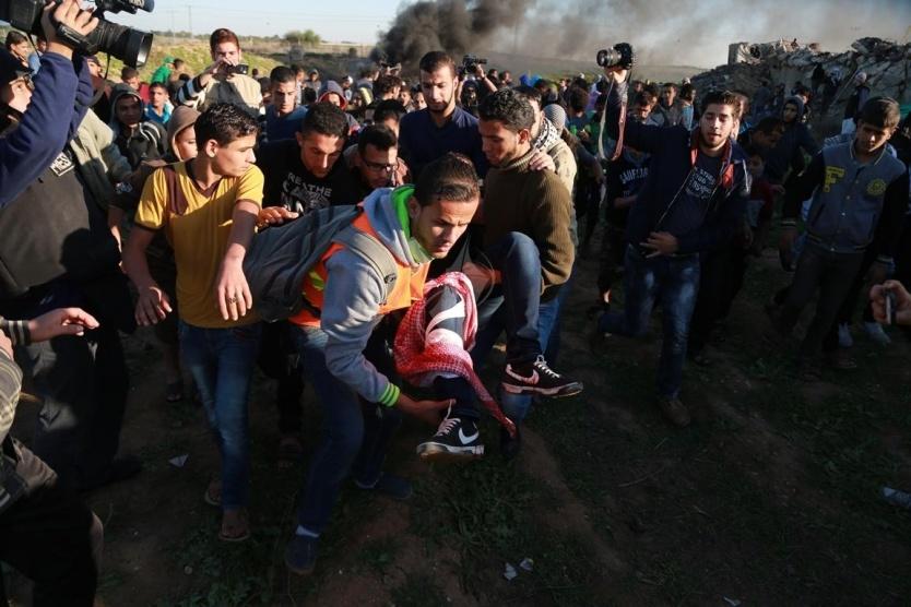 في الجمعة الـ48..إصابات خلال قمع الاحتلال للمسيرات السلمية شرق غزة