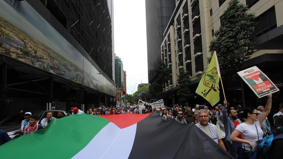 سيدني: مظاهرات حاشدة دعما للقدس واحتجاجا على محاولات نقل السفارة الأسترالية