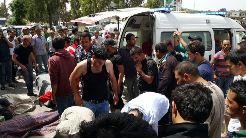 اصابات في انفجار ضخم هز مخيم البريج