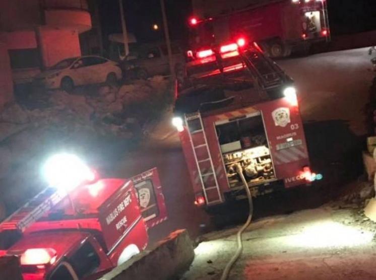 انفجار بطارية يتسبب بحريق بمنزل بنابلس