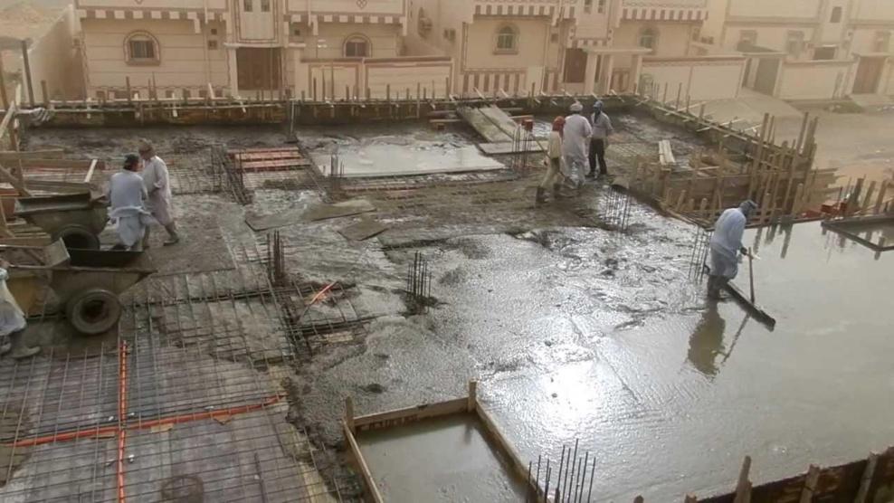 دعوة المواطنين لتجنب صب الباطون في الأجواء الباردة