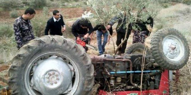 مصرع مواطن اثر انقلاب جرار زراعي في جنين